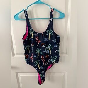 Chubbies Womens The Electric One Piece Swimsuit -Large